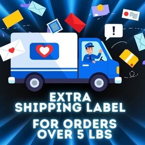 Purchase for Extra Shipping Label for over 5lbs